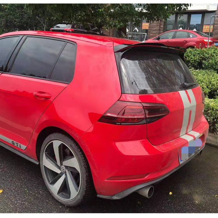 Bag spoiler til Volkswagen Golf 7/7.5 (Standard, GTE, GTI, R) blank sort