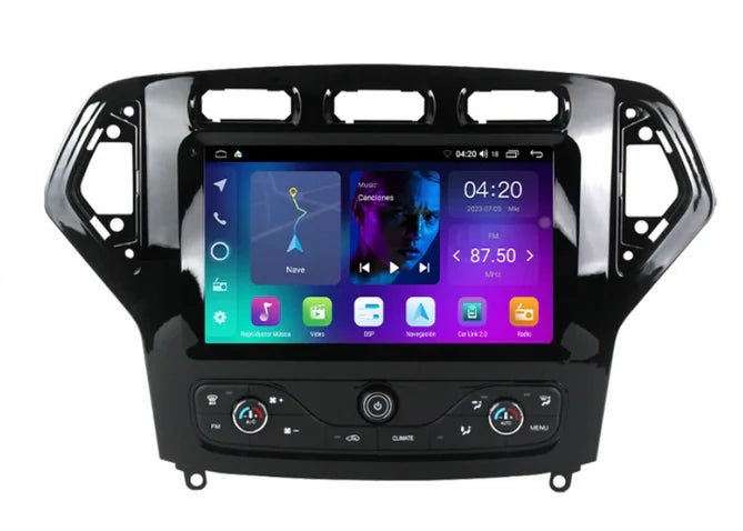 9'' FORD MONDEO MK4 2007-2014 ANDROID MULTIMEDIA SYSTEM, med Apple Carplay & Android Auto