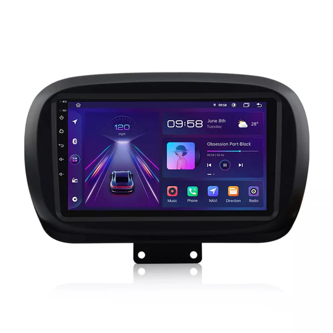 9'' Fiat 500X Android radio, med Apple Carplay & Android Auto