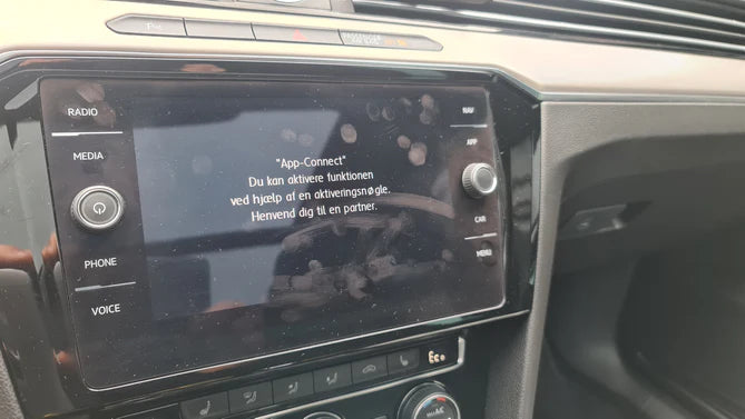 Smartphone interface (Apple Carplay & Android Auto) aktivering
