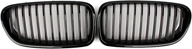 Nyrer sæt front gitter grill til BMW F10/F11 blank sort