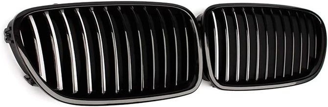 Nyrer sæt front gitter grill til BMW F10/F11 blank sort