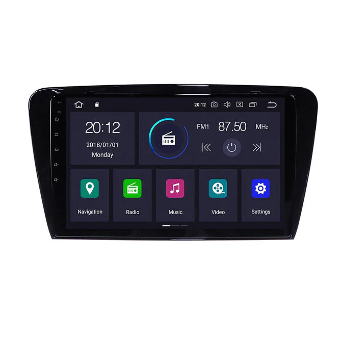 10'' Android Multimedia Touchsystem til Skoda Octavia 3, med Apple Carplay & Android Auto