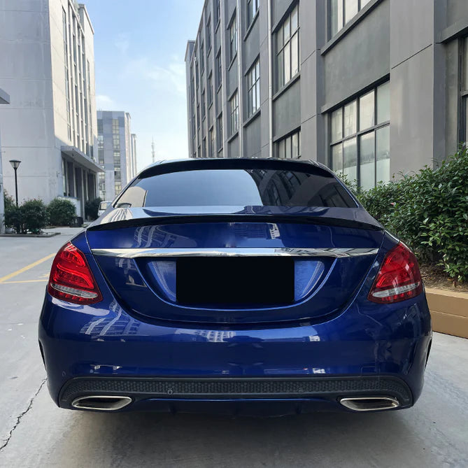 Bag spoiler til Mercedes C-klasse W205 spoiler blank sort