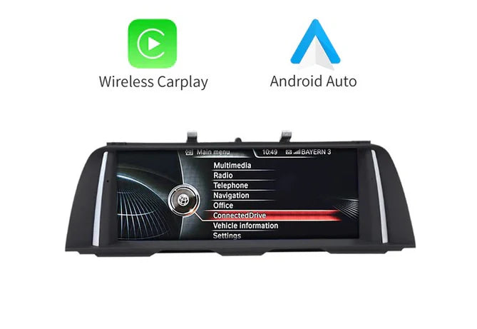 10.25'' Carplay/Android Auto Touchskærm til BMW F10/F11, med Apple Carplay & Android Auto