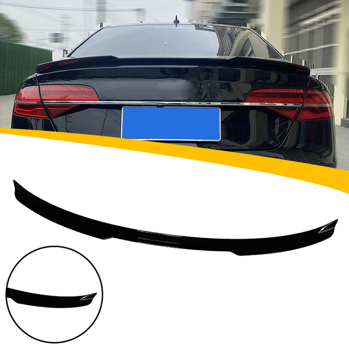 Bag Spoiler til Audi A8 D4 2010-2017 blank sort