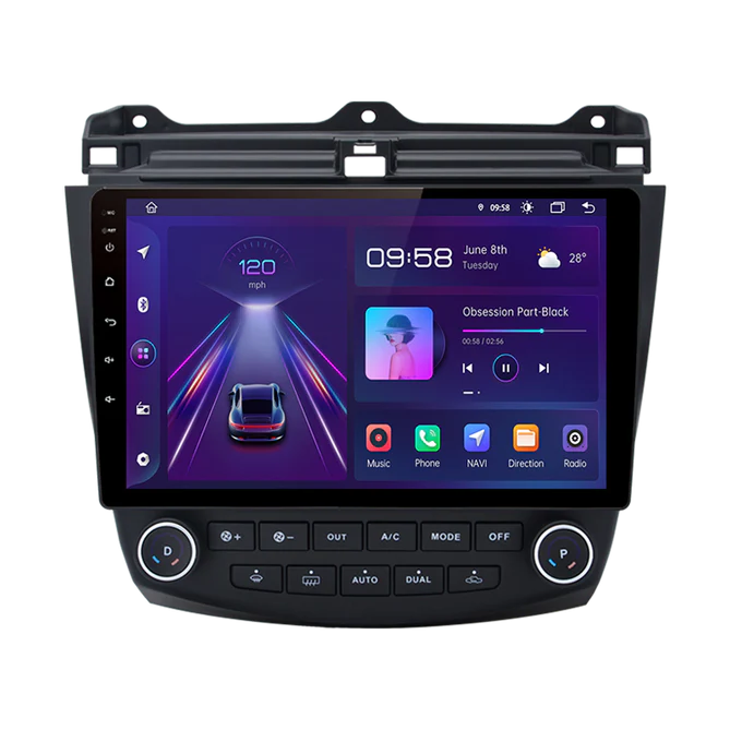 10'' Honda Accord Android radio (2003-2007), med Apple Carplay & Android Auto