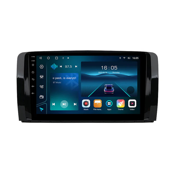 9'' Mercedes-Benz R-klasse Multimedia system, med Apple Carplay & Android Auto