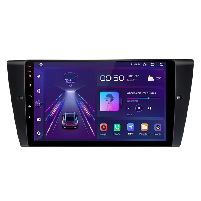 9'' Android Radio til E90, med Apple Carplay & Android Auto
