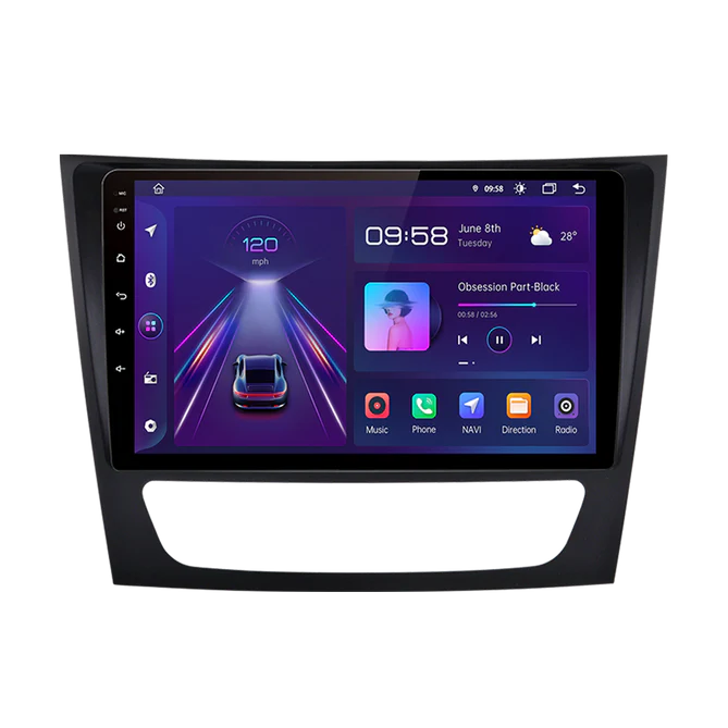 9'' Mercedes E-klasse W211 Android radio, med Apple Carplay & Android Auto
