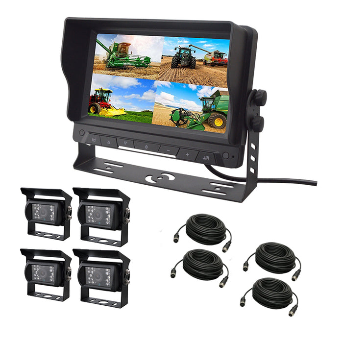 PRO HD Bakkamera KIT med 10'' Monitor + 4 HD Bakkamera