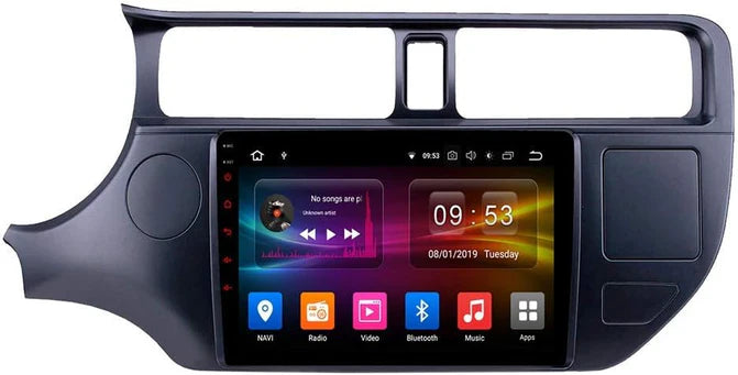 9'' Android Multimedia touchsystem til Kia Rio (2011-2014), med Apple Carplay & Android Auto
