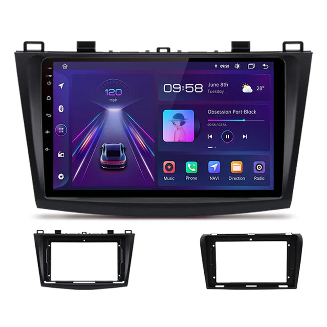 9'' Mazda 3 2010-2013 Android radio, med Apple Carplay & Android Auto