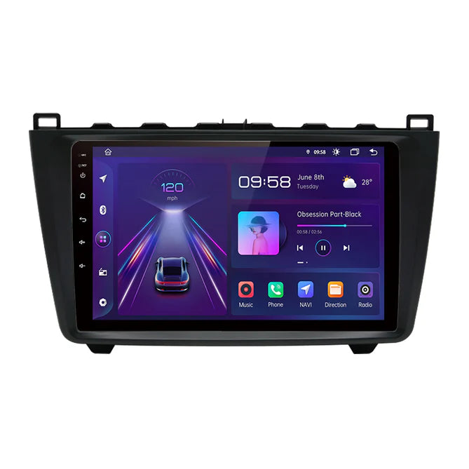 9'' Mazda 6 Android radio, med Apple Carplay & Android Auto