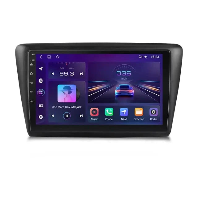 9'' Android multimedia touchsystem til Skoda Rapid, med Apple Carplay & Android Auto