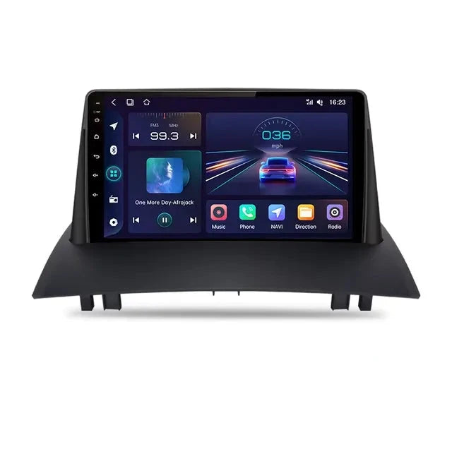 9'' Android multimedia touchsystem til Renault Megane 2, med Apple Carplay & Android Auto