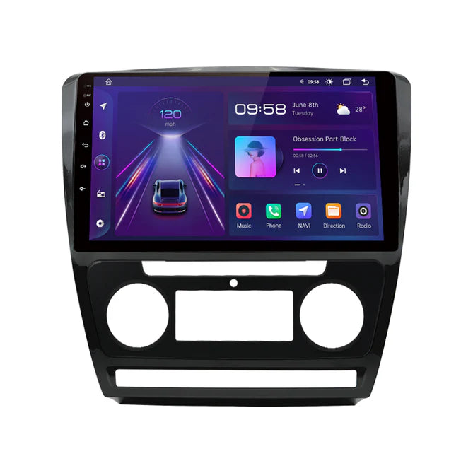 10'' Skoda Octavia Android radio, med Apple Carplay & Android Auto