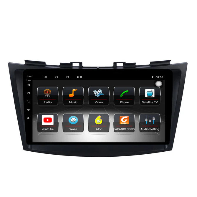 9'' Suzuki Swift 11-15 Android Radio, med Apple Carplay & Android Auto