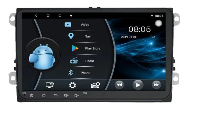 9'' Android radio til Volkswagen, Skoda & Seat, med Apple Carplay & Android Auto