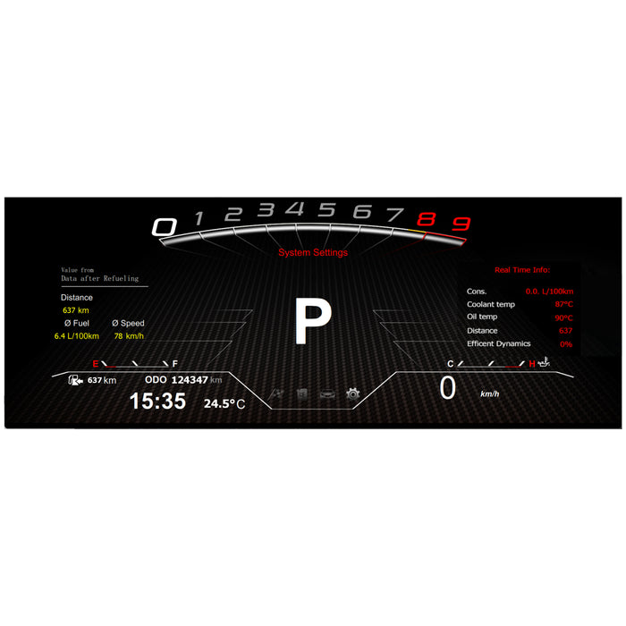 Digital speedometer til BMW F20 F21 F22 F23 F48 F39 X1 X2
