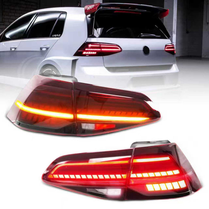Led baglygter til Golf 7 M. Dynamiske blinklys (2014-2017)