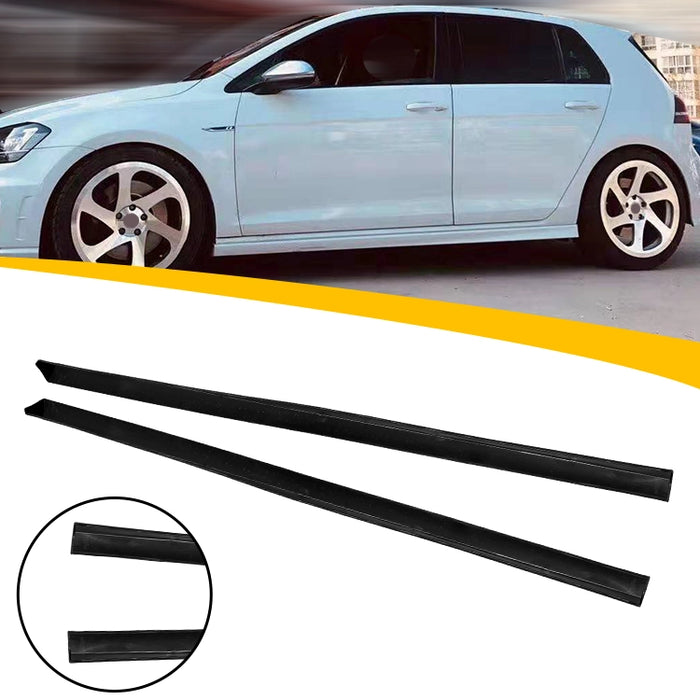 Golf 7/7.5 sideskørter blank sort