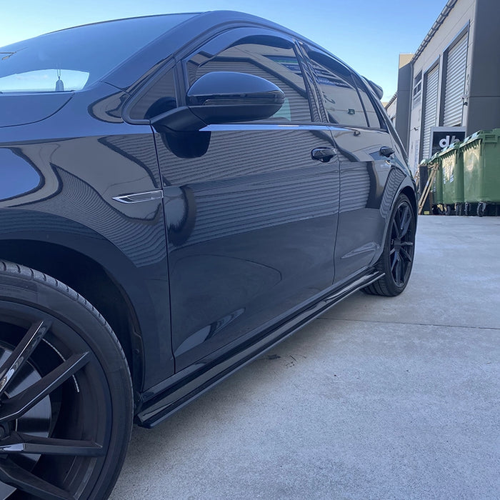 Golf 7/7.5 sideskørter blank sort