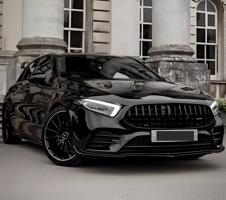 GT Frontgrill til Mercedes A-klasse W177 2019-2022 blank sort