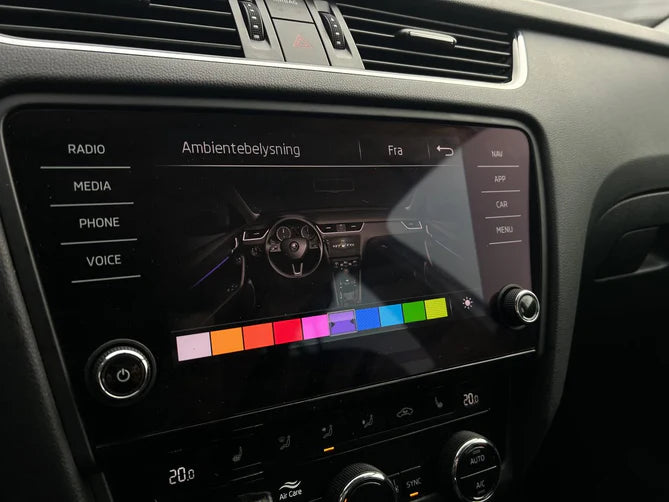 Skoda Mib2 Amudsen enhed med 8'' Skærm.