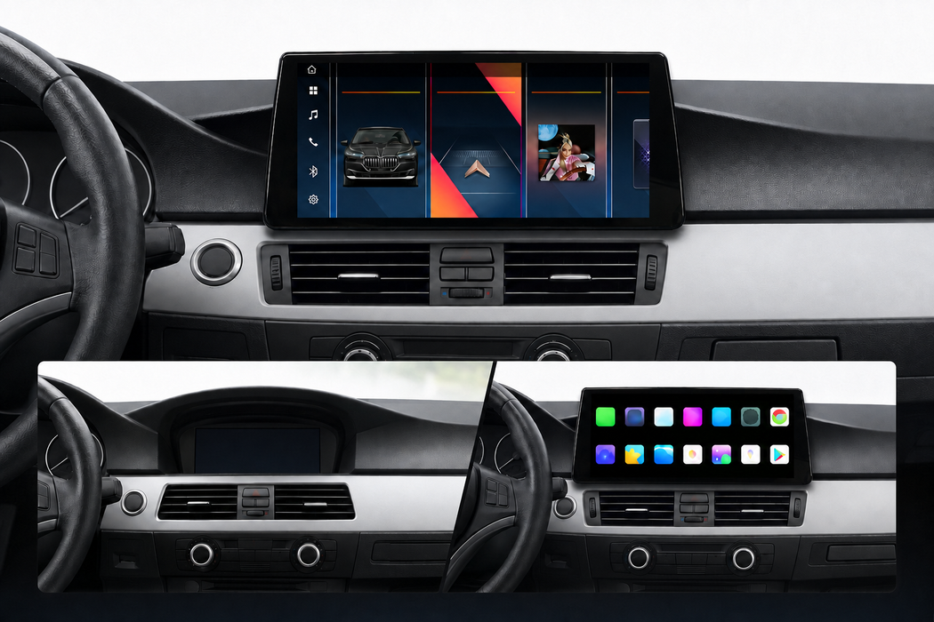 10.25'' Android Touchskærm til BMW 5-Serie E60 E90, med Apple Carplay & Android Auto