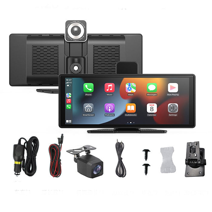 CarMedia Pro – 10.26" Touchskærm Med Trådløs CarPlay & Android Auto Med Indbygget Dashkamera