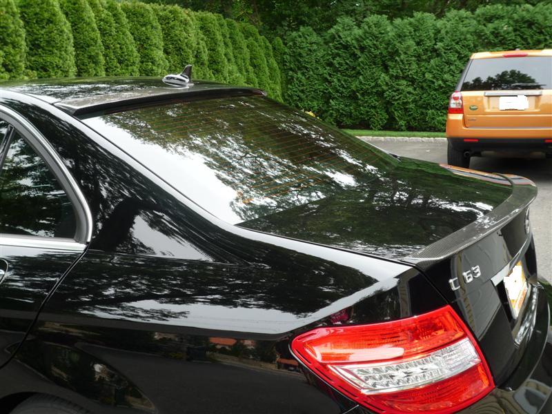 Roof spoiler til Mercedes C-klasse W204 blank sort