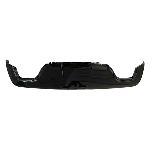 Glossy black BMW 5-series E60 M-Tech rear diffuser with dual exhaust outlets