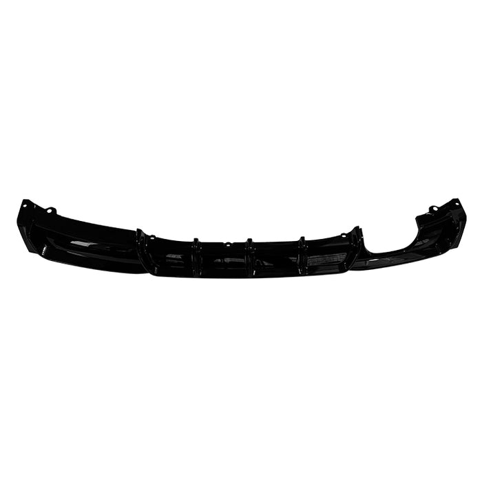 Bagdiffuser til BMW 3-serie F30 (2012–2019) – M-Performance Look – Enkeltsidet dobbeltudstødning – Blank Sort