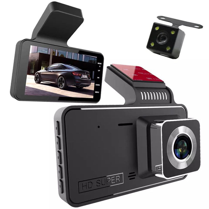 Dual Dashkamera Sæt Plus - 1920P Front & 1080P bagkamera