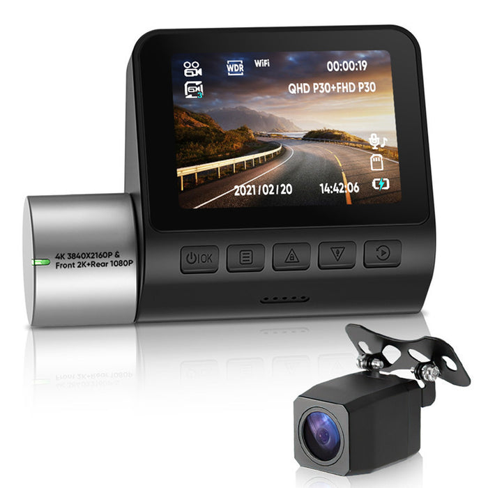 Dual Dashkamera Sæt Ultra - 4K Front & 1080P bagkamera