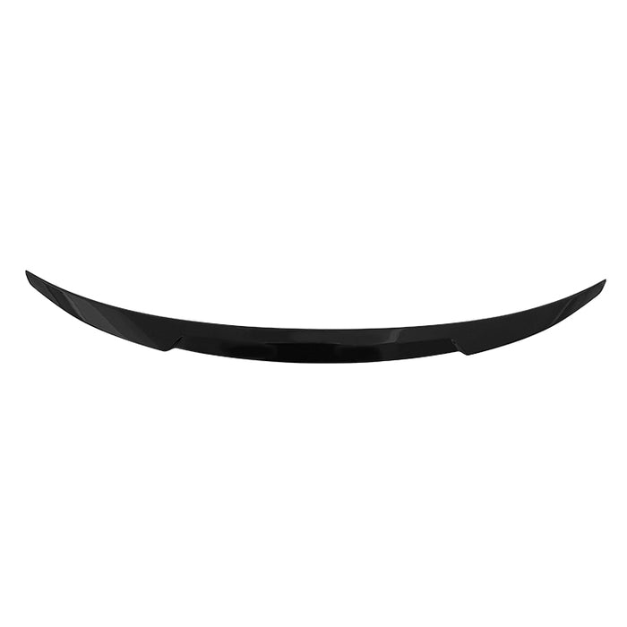 Glossy black rear spoiler for Audi A3 8Y Sedan Dynamic, curved aerodynamic design