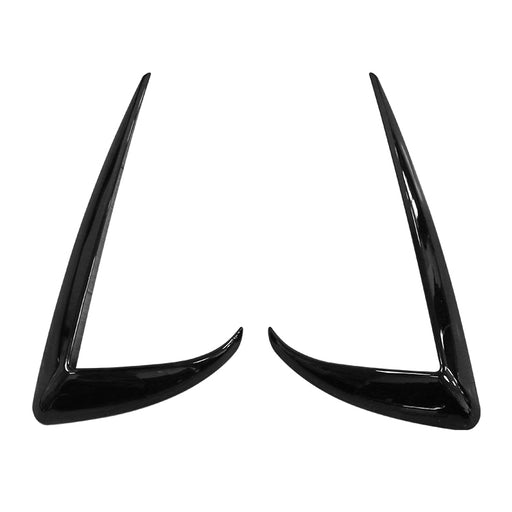 Black front fog light frame trim for Tesla Model Y