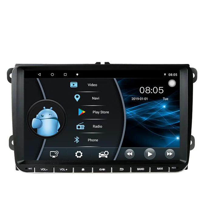 9'' Android radio til Volkswagen, Skoda & Seat