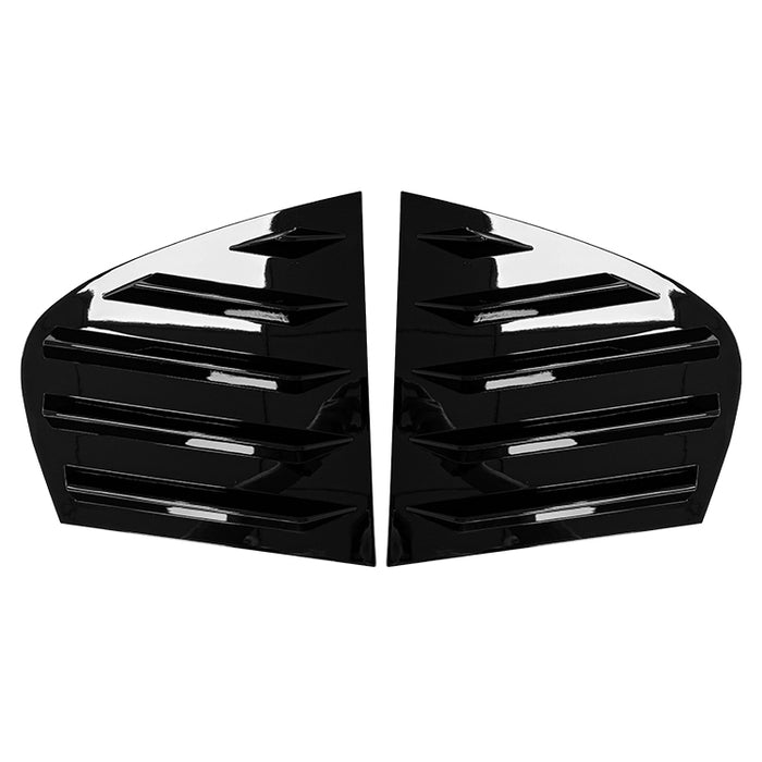 Black Bagrude lameller cover for BMW E90 2005-2012 with horizontal ventilation slats