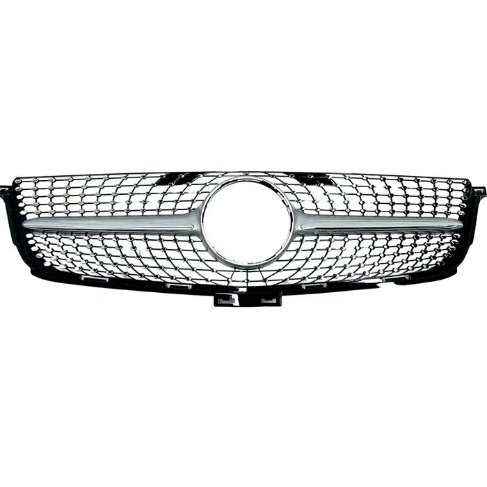 Diamant-Style Frontgrill til Mercedes-Benz ML-Klasse W166 (2013–2015) – Blank Sort