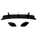 Black blade diffuser for VW Golf 6 GTI with center fin and side splitters