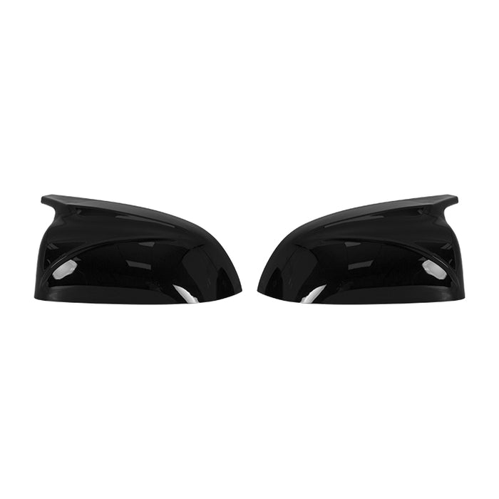 Pair of glossy black side mirror covers for BMW X3 X4 X5 X6 X7 G-chassis models