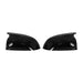 Pair of glossy black side mirror covers for BMW X3 X4 X5 X6 X7 G-chassis models