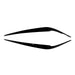 Gloss black eyebrow headlight trims for BMW G30 2018-2020