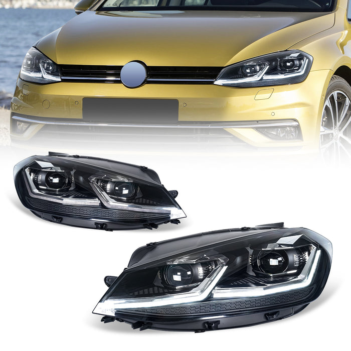 Led forlygter til Golf 7 M. Dynamiske blinklys (2014-2017)