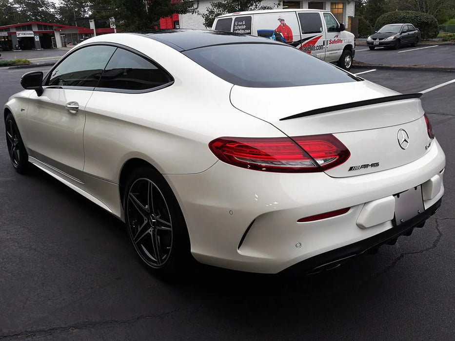 Bag spoiler til Mercedes C-klasse W205 blank sort