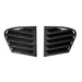 Bagrude black lameller kidney grille covers for BMW 1-Series F20 2011-2018 with horizontal slats