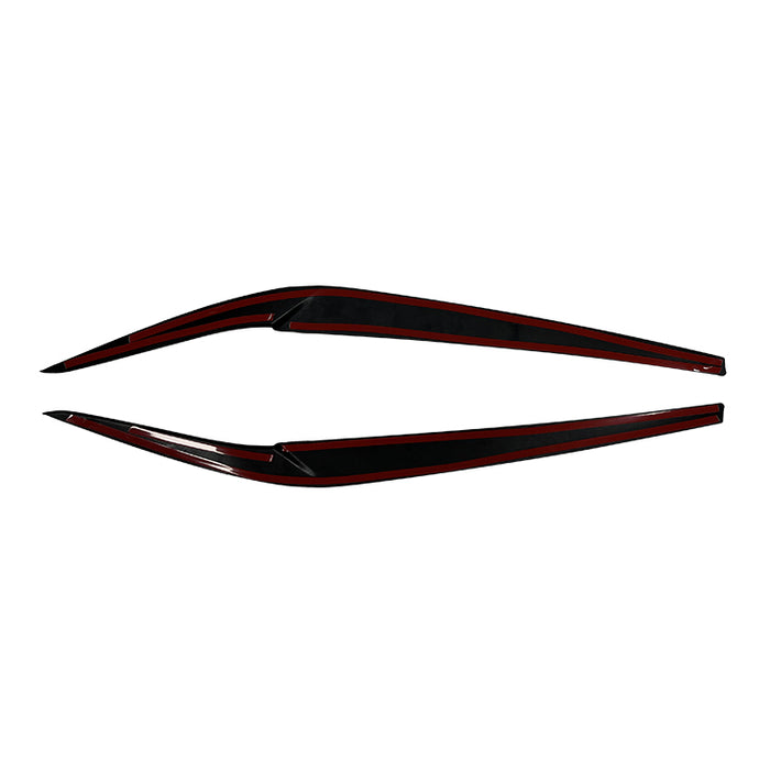 Glossy black headlight eyebrows for BMW G30 2018-2020 eye shadow covers
