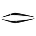 Black glossy eyebrow trims for BMW X3 G01 2018-2021